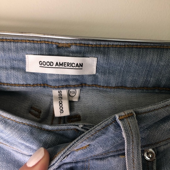 Good American Good Legs Heart Studded Jeans 8/29 26X26 skinny - Picture 6 of 13